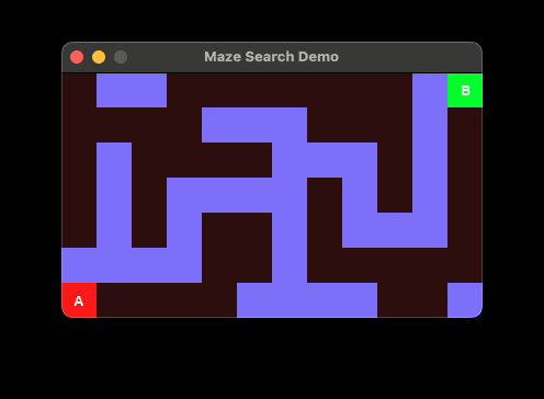 Maze solving game demo